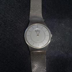 Skagen Denmark 233SSS Silver Mesh Band