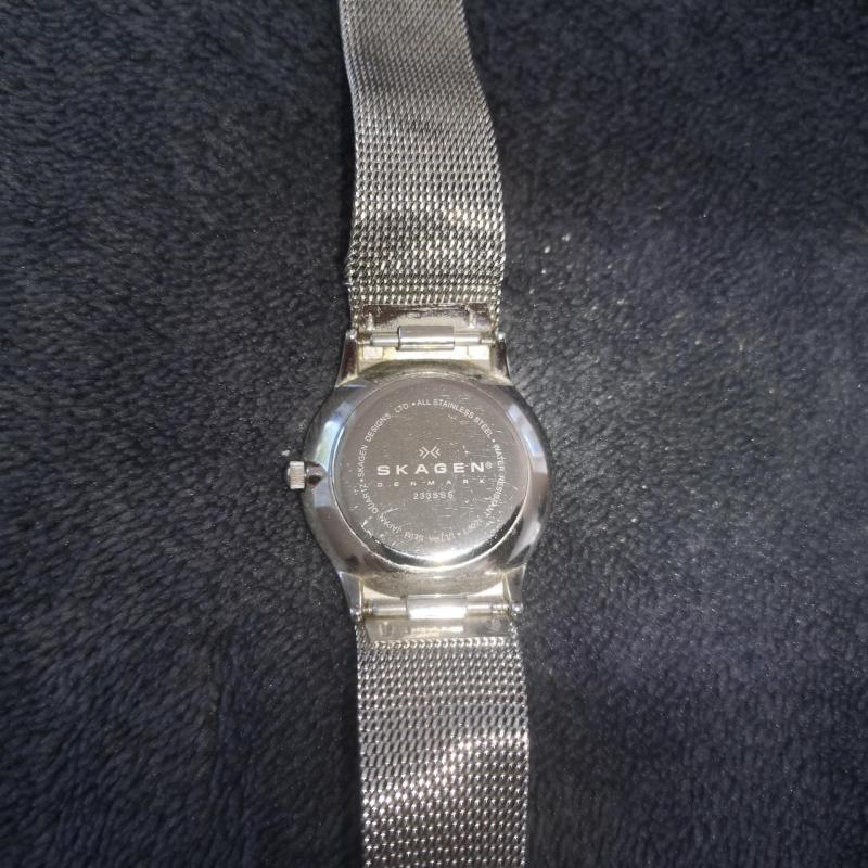 Skagen Denmark 233SSS Silver Mesh Band